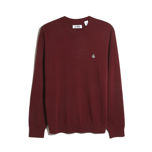 Sticker Pete Crew Neck Sweater Cabernet