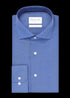 Uni Royal Blue Oxford katoenen overhemd