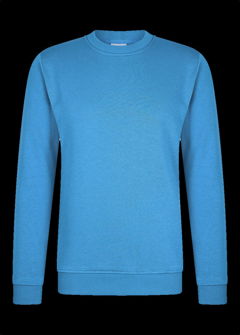 Zomersblauw sweatshirt