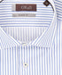 Wit overhemd met blauwe strepen